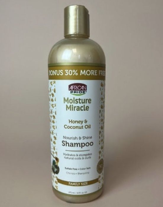 A bottle of hydrating shampoo