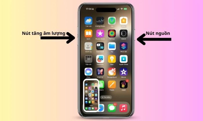 Chụp màn hình trên iPhone không có phím Home 