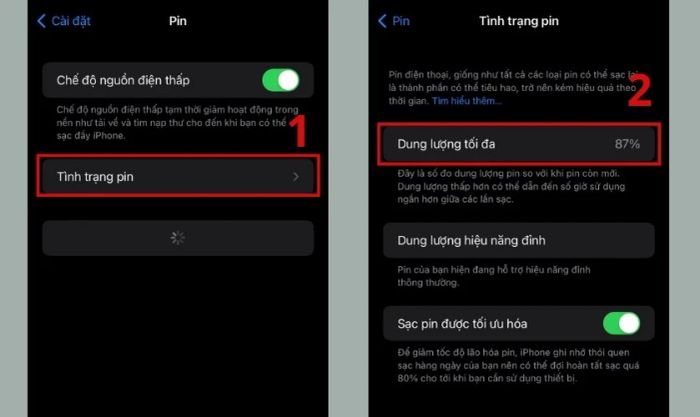 hướng dẫn kiểm tra pin iphone 12 pro max cũ