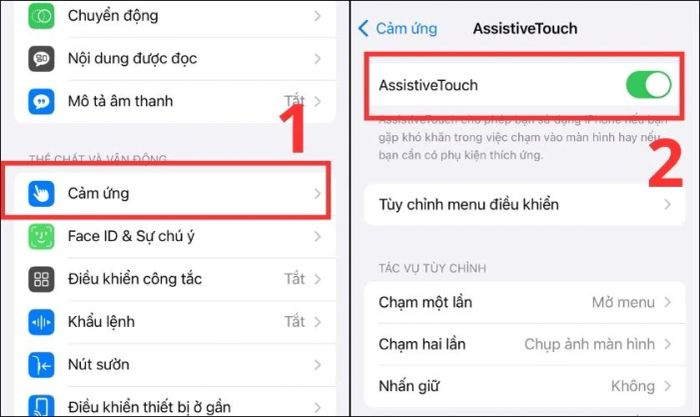 Kích hoạt nút Home ảo trên iPhone