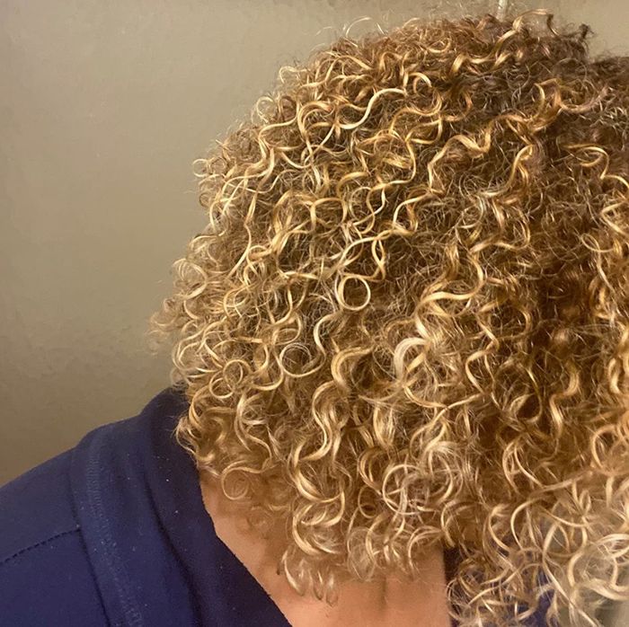 reviewer's hair after using the gel