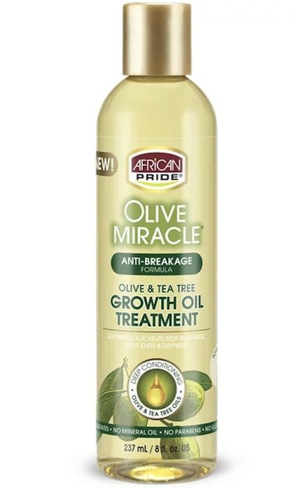 A bottle of nourishing hair oil