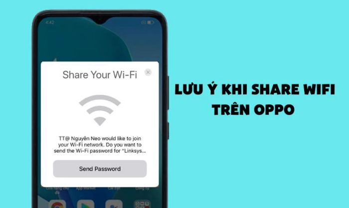 Những điều cần lưu ý trước khi chia sẻ wifi trên OPPO