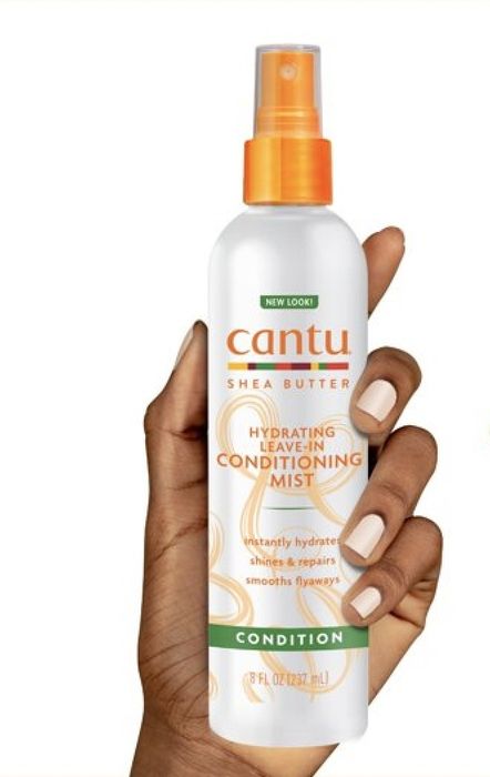 A bottle of conditioning hair mist