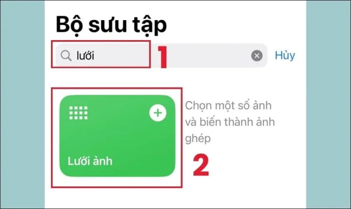 Nhập từ khóa để tìm mục Lưới ảnh