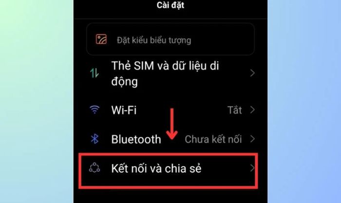 Vào cài đặt để chia sẻ wifi thủ công trên OPPO