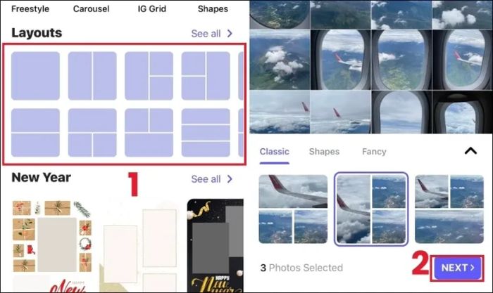 Hướng dẫn ghép 2 ảnh thành 1 trên iPhone bằng Photo Studio