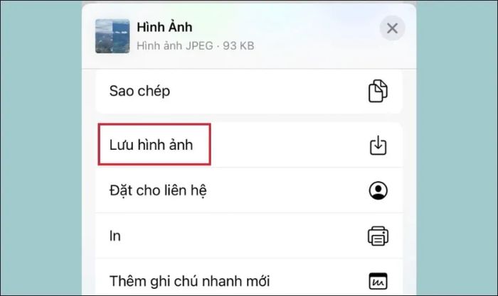 Lưu ảnh đã ghép vào điện thoại iPhone