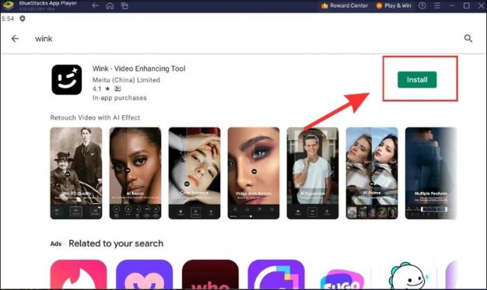 Tải ứng dụng Wink về máy tính