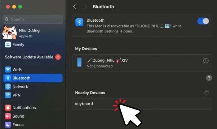 Hướng dẫn sử dụng bàn phím rời cho laptop MacOS qua Bluetooth