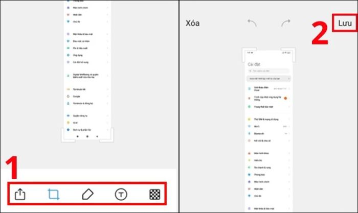 Hướng dẫn chụp màn hình kéo dài.