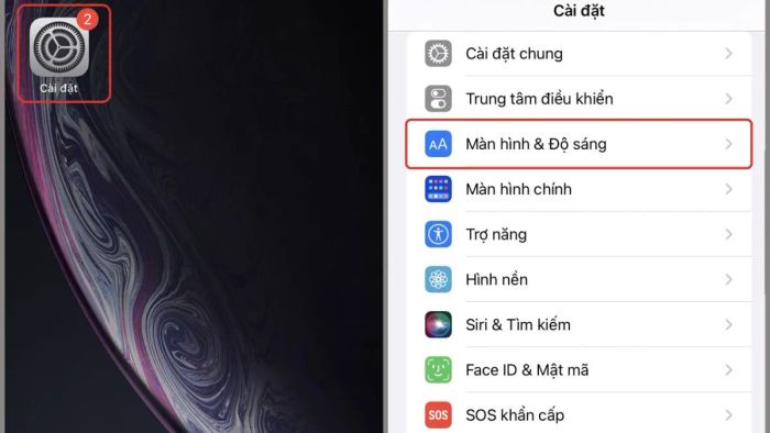 Kích hoạt chế độ bảo vệ mắt trong Cài đặt: