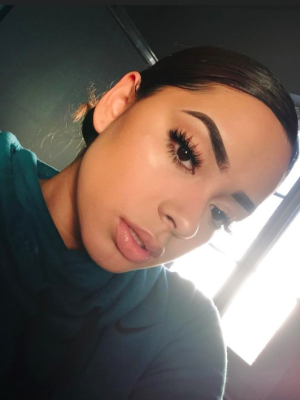 A reviewer’s photo showcasing flawless makeup application