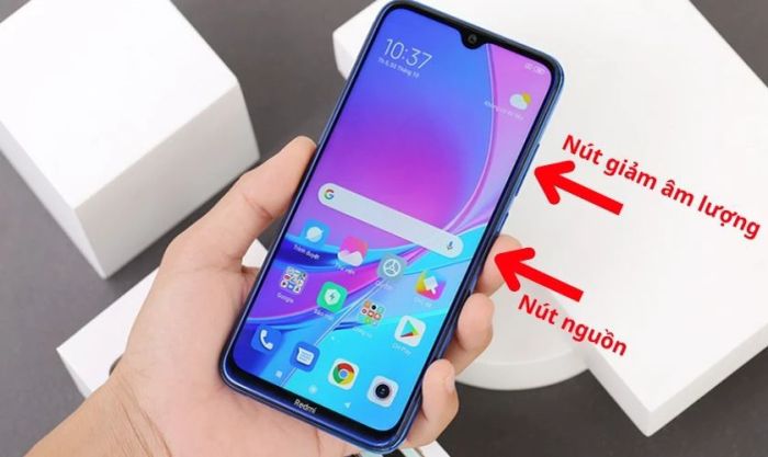 Chụp màn hình bằng cách nhấn phím cứng