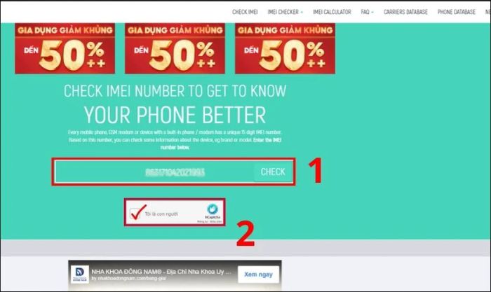 Xác minh nguồn gốc điện thoại OPPO bằng mã IMEI
