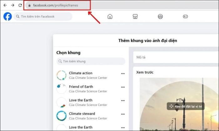 Có thể tạo khung ảnh đại diện trực tiếp trên Facebook không?