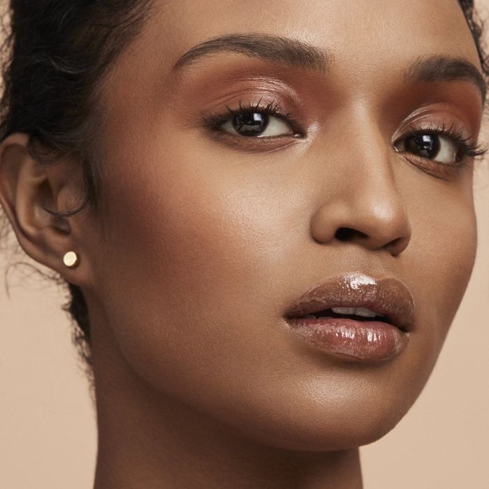 a model displaying a flawless look after using the Match Stix