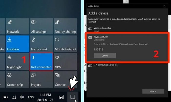 Hướng dẫn kết nối và sử dụng bàn phím rời cho laptop Windows 10 qua Bluetooth