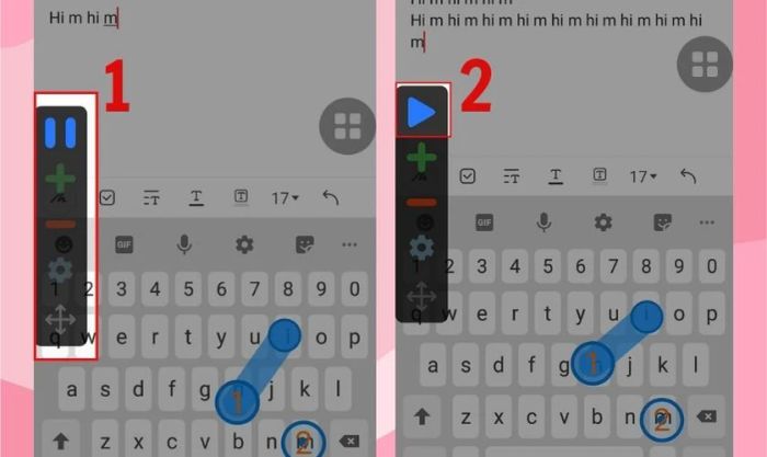 Nhấn Play để khởi động Auto Click