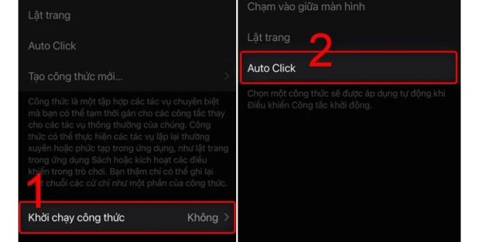 Nhấn vào Khởi chạy công thức