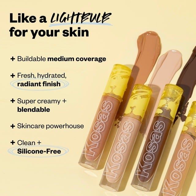 The concealers offer buildable medium coverage with a radiant, glowing finish.