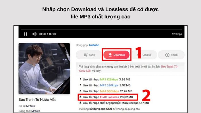 Hướng dẫn tải nhạc MP3 miễn phí về USB chất lượng cao