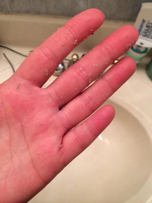 A close-up of a hand showcasing the product.