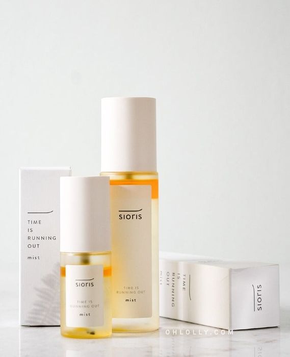 The mist bottle in both small and large sizes