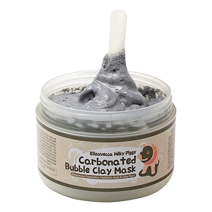 A container holding the face mask inside