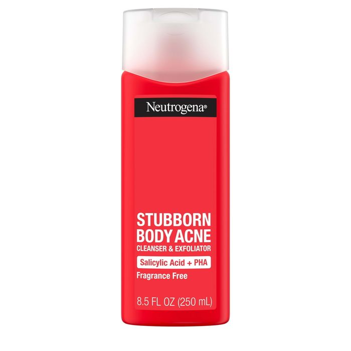 The body acne wash in its convenient tube packaging.