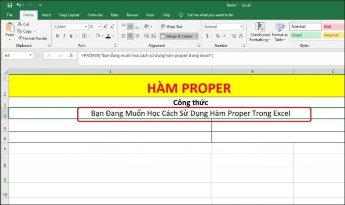 Nhấn Enter để xem kết quả