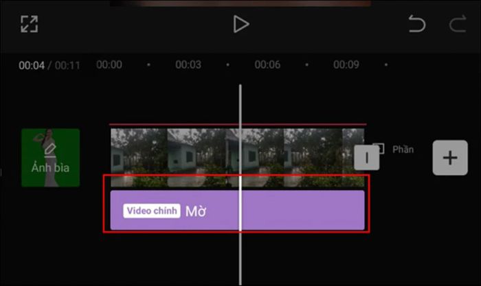Kéo và điều chỉnh thanh hiệu ứng vừa tạo để áp dụng cho toàn bộ video