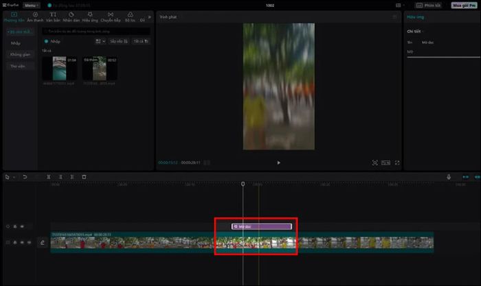 Hướng dẫn làm mờ một phần video bằng CapCut