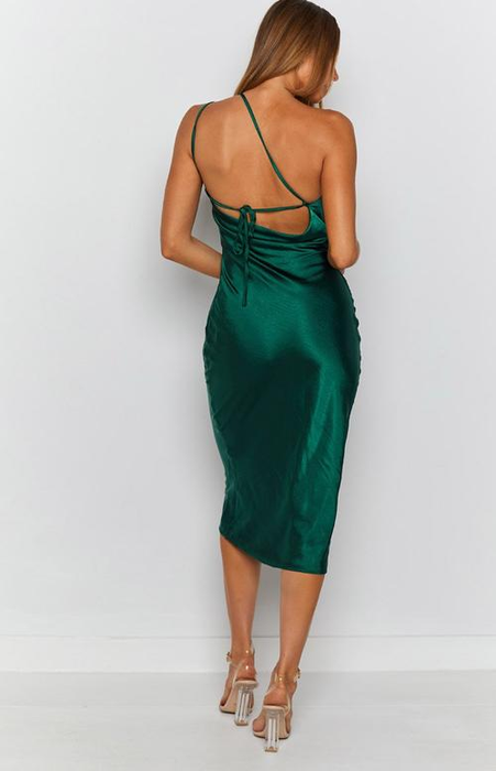 Model shown from the back, highlighting the strappy detail.