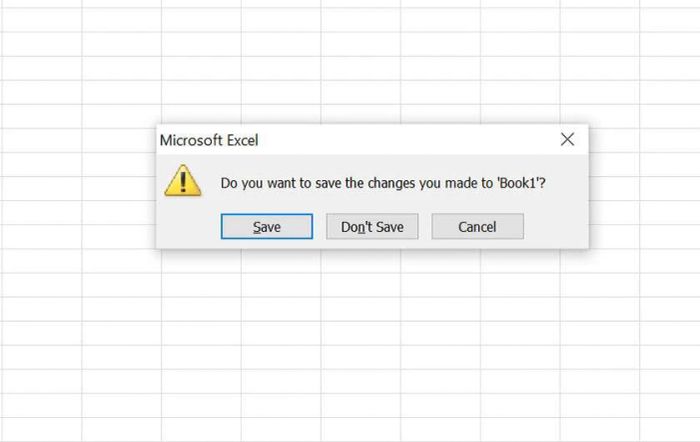 Đóng một File Excel