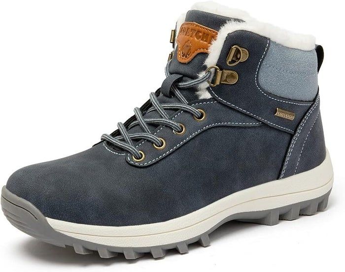 The blue-colored boot