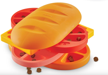 a sandwich-shaped puzzle toy