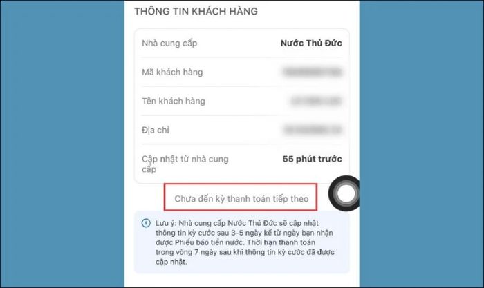 Chưa đến thời hạn thanh toán
