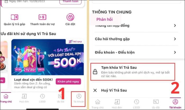 Liệu có thể thực hiện khoá ví trả sau trên ứng dụng MoMo hay không?