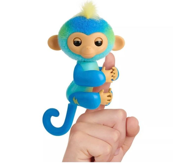 The blue monkey toy