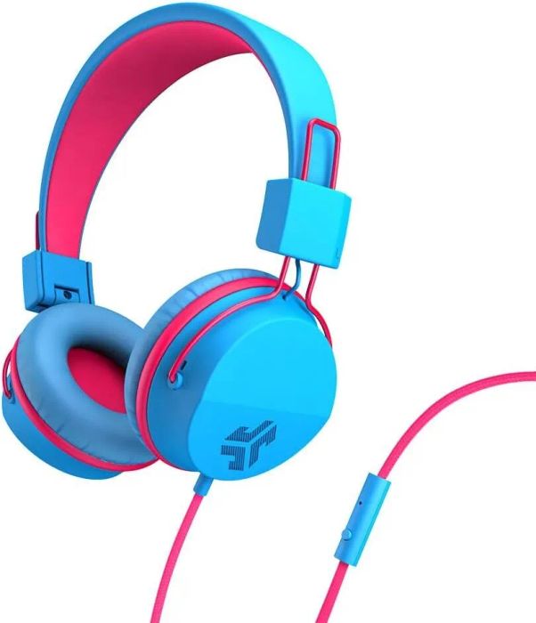 The blue headphones