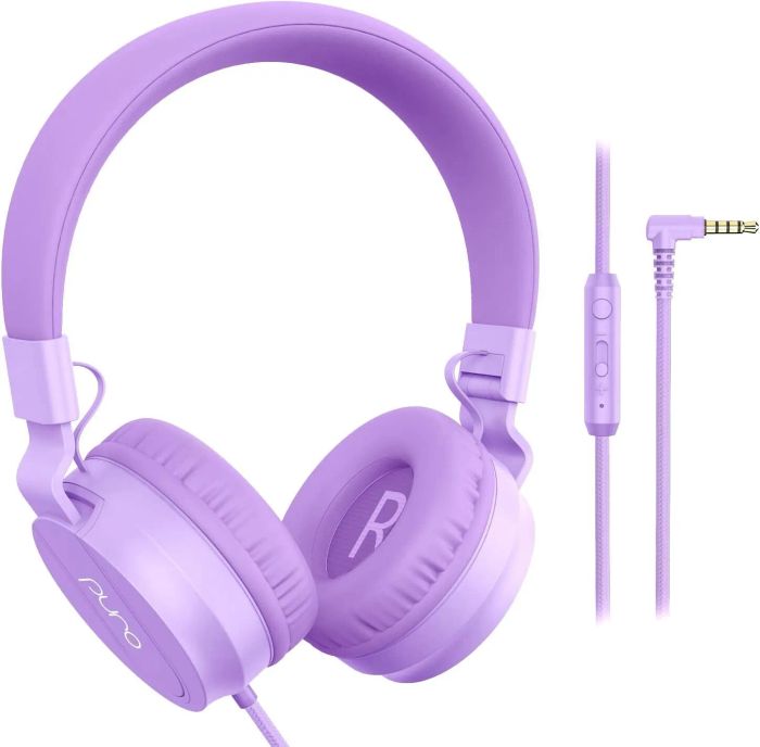 The purple headphones