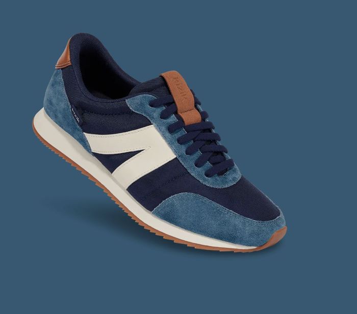 The navy blue sneaker