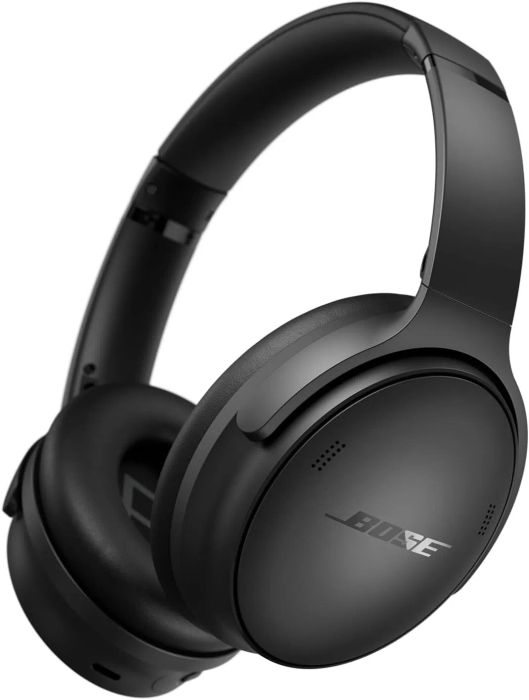 The black headphones