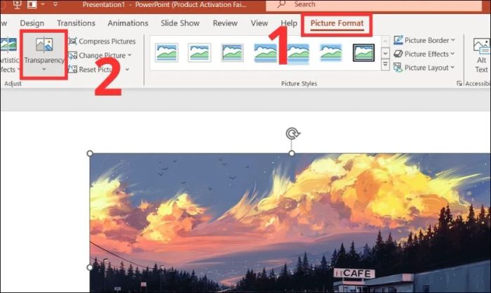 Hướng dẫn chi tiết cách điều chỉnh độ mờ của hình ảnh trong PowerPoint