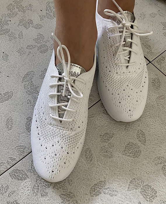 Front view of the sneakers.