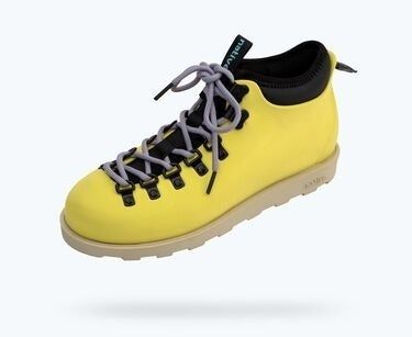 Boots in a vibrant pickle green shade