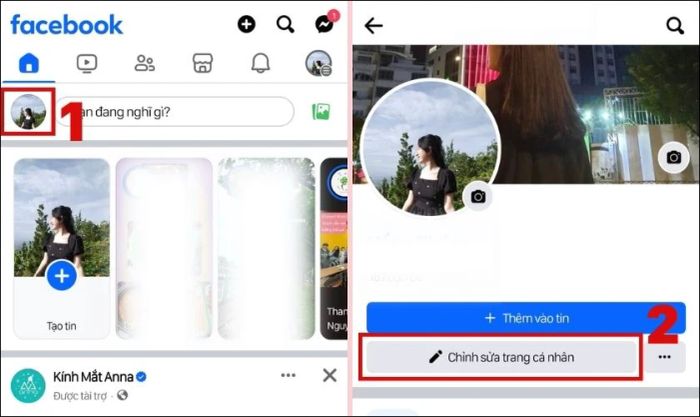 Khởi động ứng dụng Facebook trên điện thoại của bạn