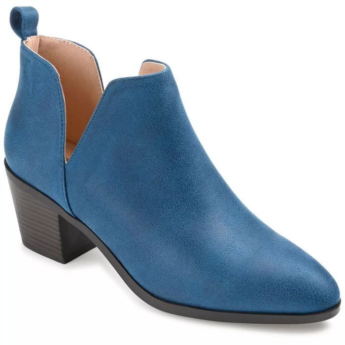 blue ankle booties