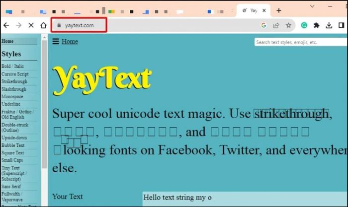 Hướng dẫn viết chữ kiểu khi đăng bài trên Facebook sử dụng Yaytext